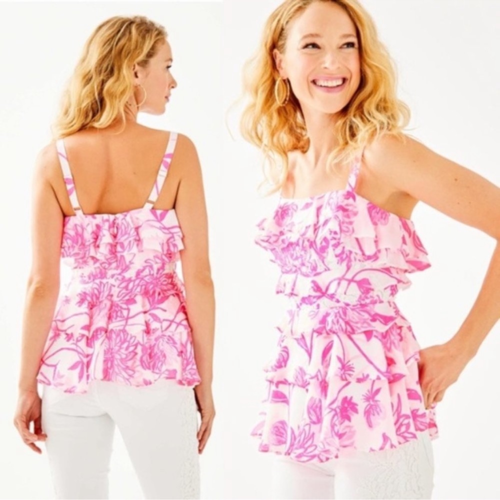 Lilly Pulitzer olive top size 6 NWT